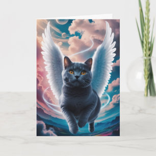 Carte Ange rêveur British Shorthair