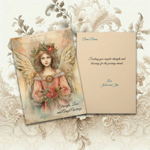Carte Ange Vintage Personnalisable pour Toute Occasion