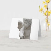 Carte ange vous pointant (Fleur jaune)