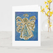 Carte Angel bleu (Fleur jaune)