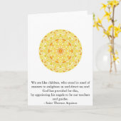 Carte ANGEL cite Saint Thomas d'Aquin (Fleur jaune)