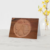Carte Angel dans le Rock Greeting Card (Fleur jaune)