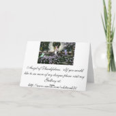 Carte Angel de la gratitude (Dos)