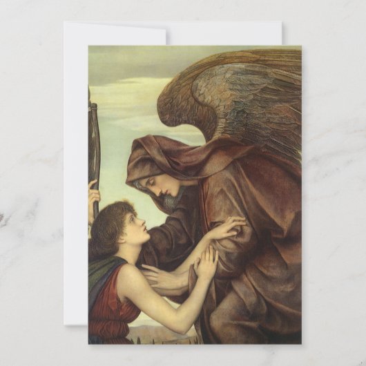 Carte Angel de la mort par Evelyn De Morgan (Devant)