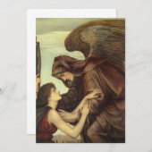Carte Angel de la mort par Evelyn De Morgan (Devant / Derrière)