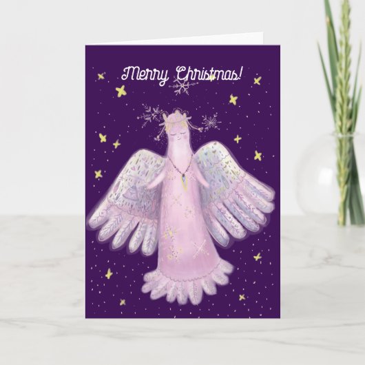 Carte Angel de Noël mignonne (Devant)