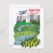 Carte Angel Falls Venezuela (Devant / Derrière)