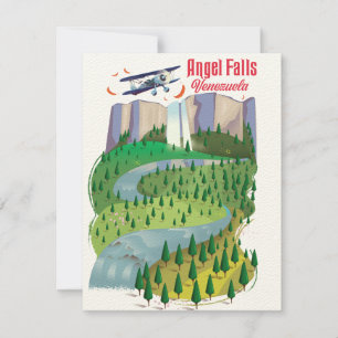 Carte Angel Falls Venezuela