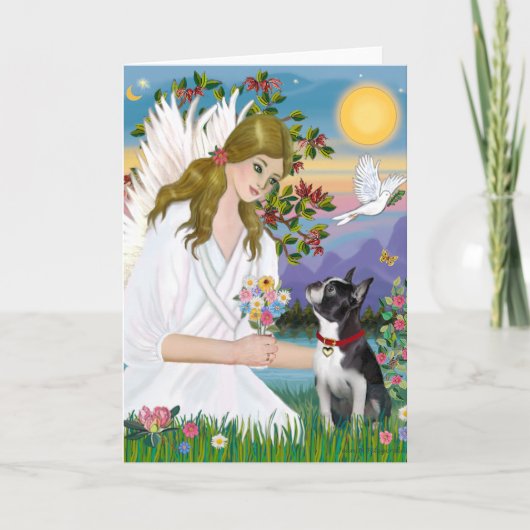 Carte Angel Love (carte) - Boston Terrier 3 (Devant)