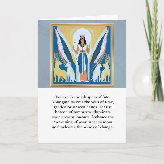 Carte angel message egypt happy birthday (Devant)