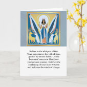 Carte angel message egypt happy birthday (Fleur jaune)