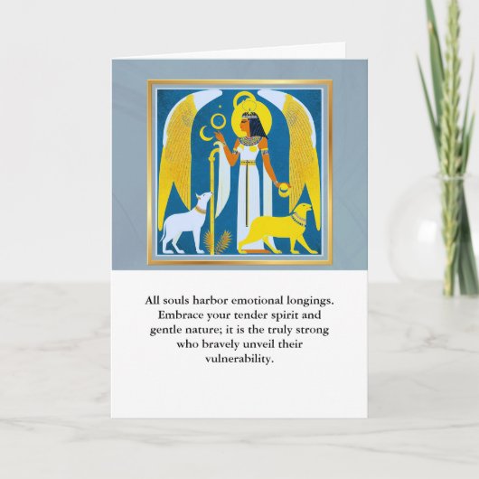 Carte angel message egypt  happy birthday (Devant)