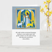 Carte angel message egypt  happy birthday (Fleur jaune)