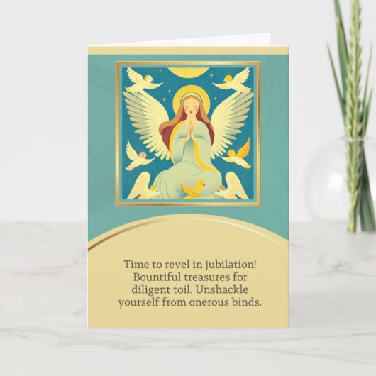 Carte angel message happy birthday (Devant)