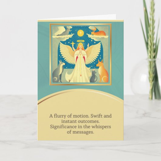 Carte angel message happy birthday (Devant)