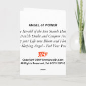 Carte ANGEL of POWER Greeting Card : (Dos)