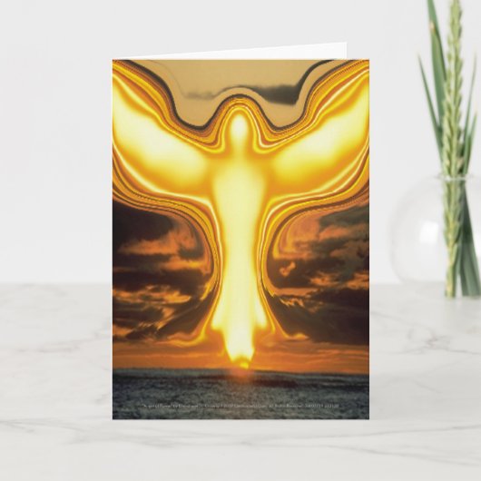 Carte ANGEL of POWER Greeting Card : (Devant)