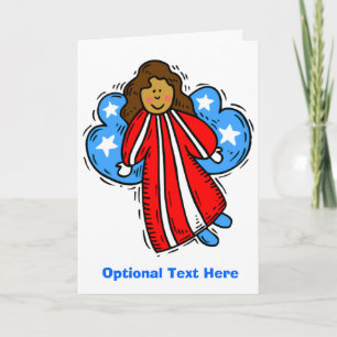 Carte Angel patriotique américain