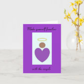 Carte Angel Prayer Note (Fleur jaune)