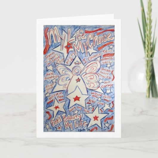 Carte Angel Stars and Stripes (Devant)