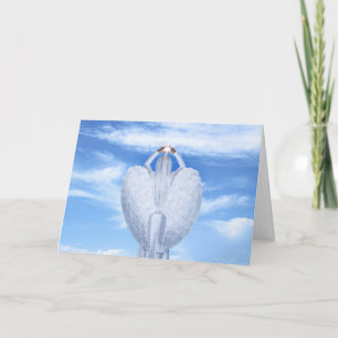 Carte Angel Wings Belle Personnaliser ciel bleu nuages