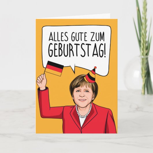 Carte ANGELA MERKEL : Alles Gute Zum Geburtstag (Devant)