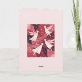 Carte Angelic Figures Mid-Century Modern Kitschmas (Dos)