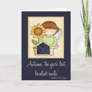 Carte Angelica Autumn Angel Automne Quote Card d2