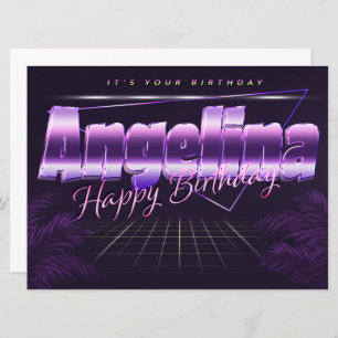 Carte Angelina Prénom Date de naissance