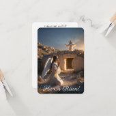 Carte  Angels Announcing Resurrection Image  Greetings (Devant/Arrière en situation)
