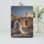 Carte  Angels Announcing Resurrection Image  Greetings (Debout devant)