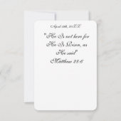 Carte  Angels Announcing Resurrection Image  Greetings (Dos)