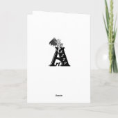 Carte Angels Kissing, noir et blanc Design (Dos)