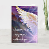 Carte Angels Marchez Avec Vous Gardien Angel Purple Wing (Devant)