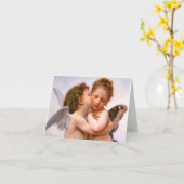 Carte Angels Premier Kiss, Bouguereau (Fleur jaune)