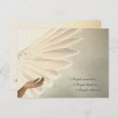 Carte Angels Wings - Conception Modèle sur command (Devant / Derrière)