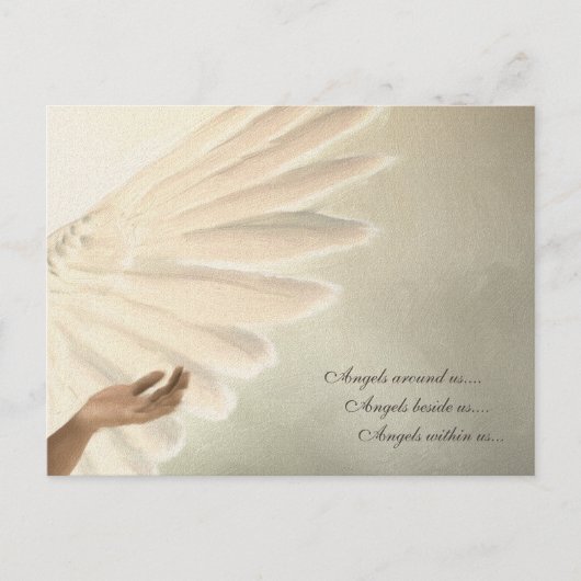 Carte Angels Wings - Conception Modèle sur command (Devant)