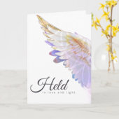 Carte Angels With You Angel Wing – Held, In Love & Light (Fleur jaune)