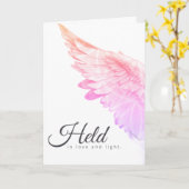 Carte Angels With You Pink Angel Wing – Held Love Light (Fleur jaune)