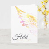 Carte Angels With You - Yellow Wing – Held in Love Light (Fleur jaune)