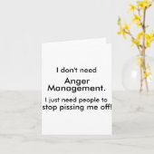 Carte Anger Management  (Fleur jaune)