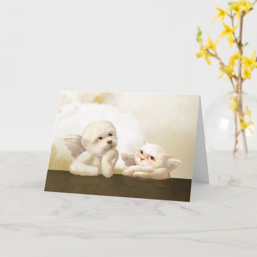 Carte Anges (Fleur jaune)