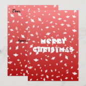 Carte Anges de Noël (Devant / Derrière)