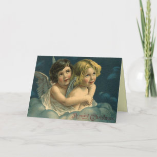 Carte Anges de Noël Vintage