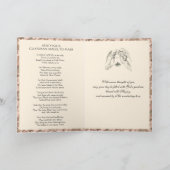 Carte Anges De Prière Religieux Adorant L'Eucharistie (Intérieur)