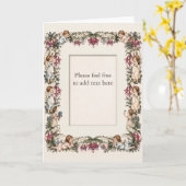 Carte Anges Fuchsia Kate Greenaway (Fleur jaune)