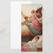 Carte Anges gardiens avec enfant (Devant / Derrière)