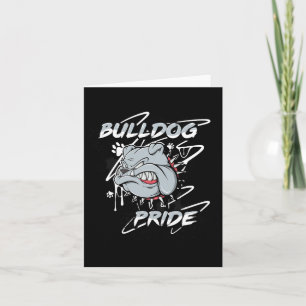 Carte Anglais Bulldog Pride Fidélité École Esprit