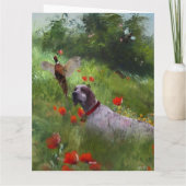 Carte Anglais Setter, Chasse de faisan (Dos)