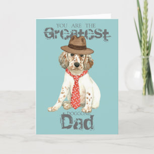 Carte Anglais Setter Papa